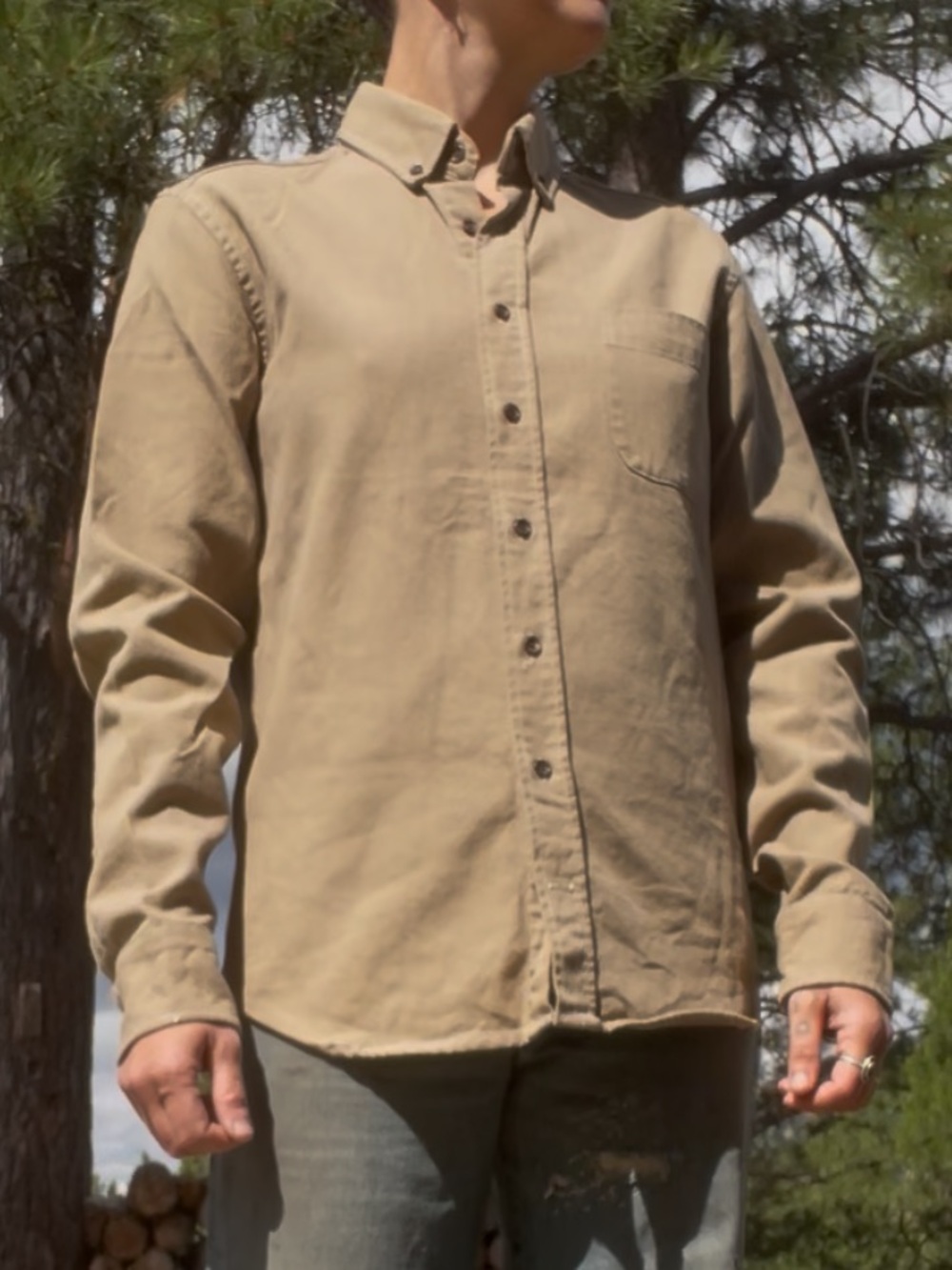 Taylor Stitch Khaki Button-Down Workshirt